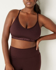 Victorias secret Pink Active lightweight mauve sports bra szS NWOT