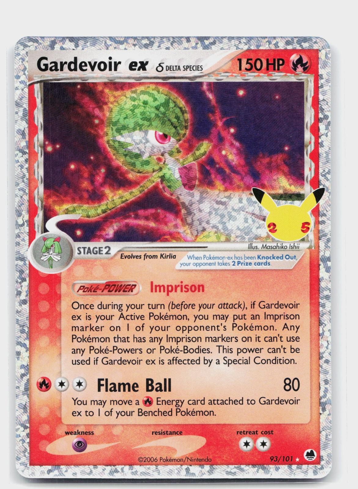 Gardevoir ex 93/101 Dragon Frontiers Pokemon NM/M