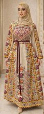 Palestinian Embroidery Handmade Luxury Thobe Stunning Embroidered Thobe abaya