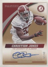 2015 Panini Alabama Crimson Tide Signatures Gold 4/25 Christion Jones Auto 0ol8