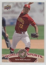 2010 Upper Deck World of Sports Aaron Hicks #132 0h1