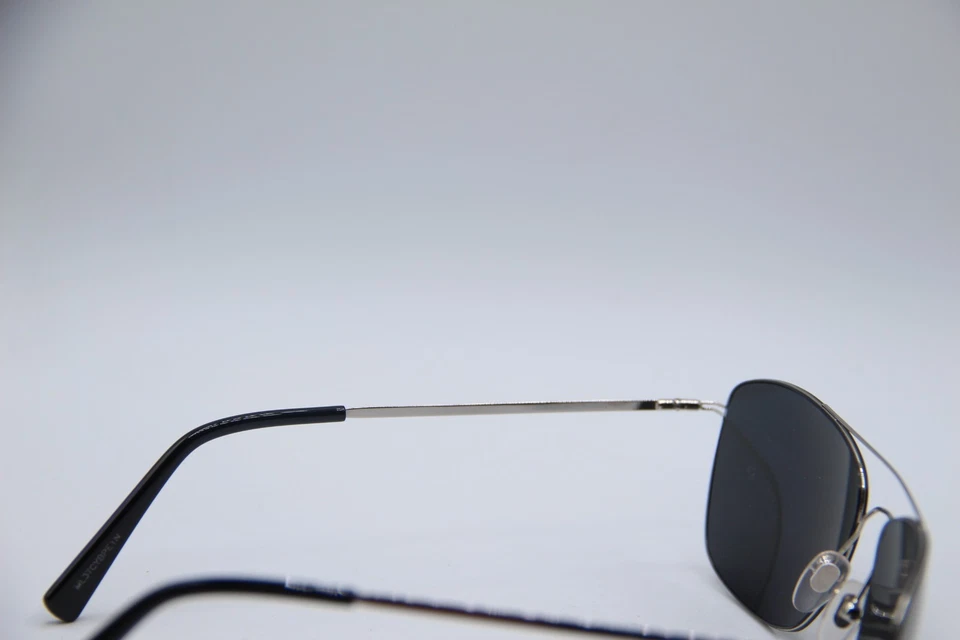 NUEVO MONT BLANC MB 594S 16A PLATA NEGRO AZUL MONTURAS AUTÉNTICAS GAFAS DE SOL 59-15 Foto 3 de 4