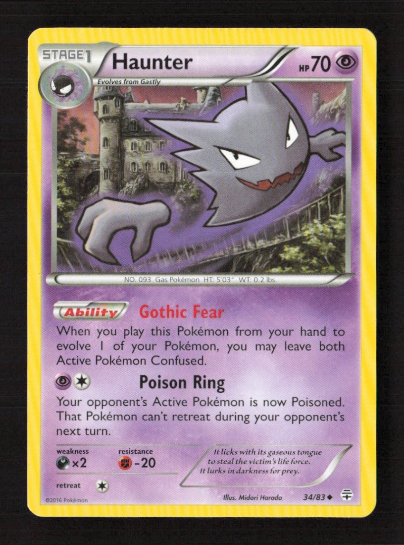 Haunter Uncommon Normal Generations 34/83 LP Pokémon TCG