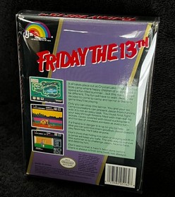 1989 FRIDAY THE 13th &bull; WORKING w/BOX &bull; VINTAGE NES NINTENDO VIDEO GAMES
