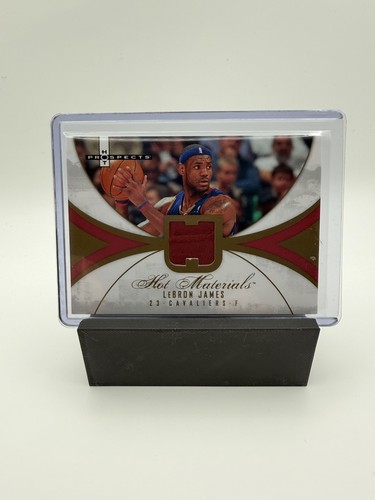 2007-08 Hot Prospects LeBron James Game Used Jersey Card Hot Materials #HM-LJ 