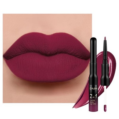 evpct 1Pcs Dark Plum Purple Matte Lip Liner and Liquid Lipstick Stain Makeup ...