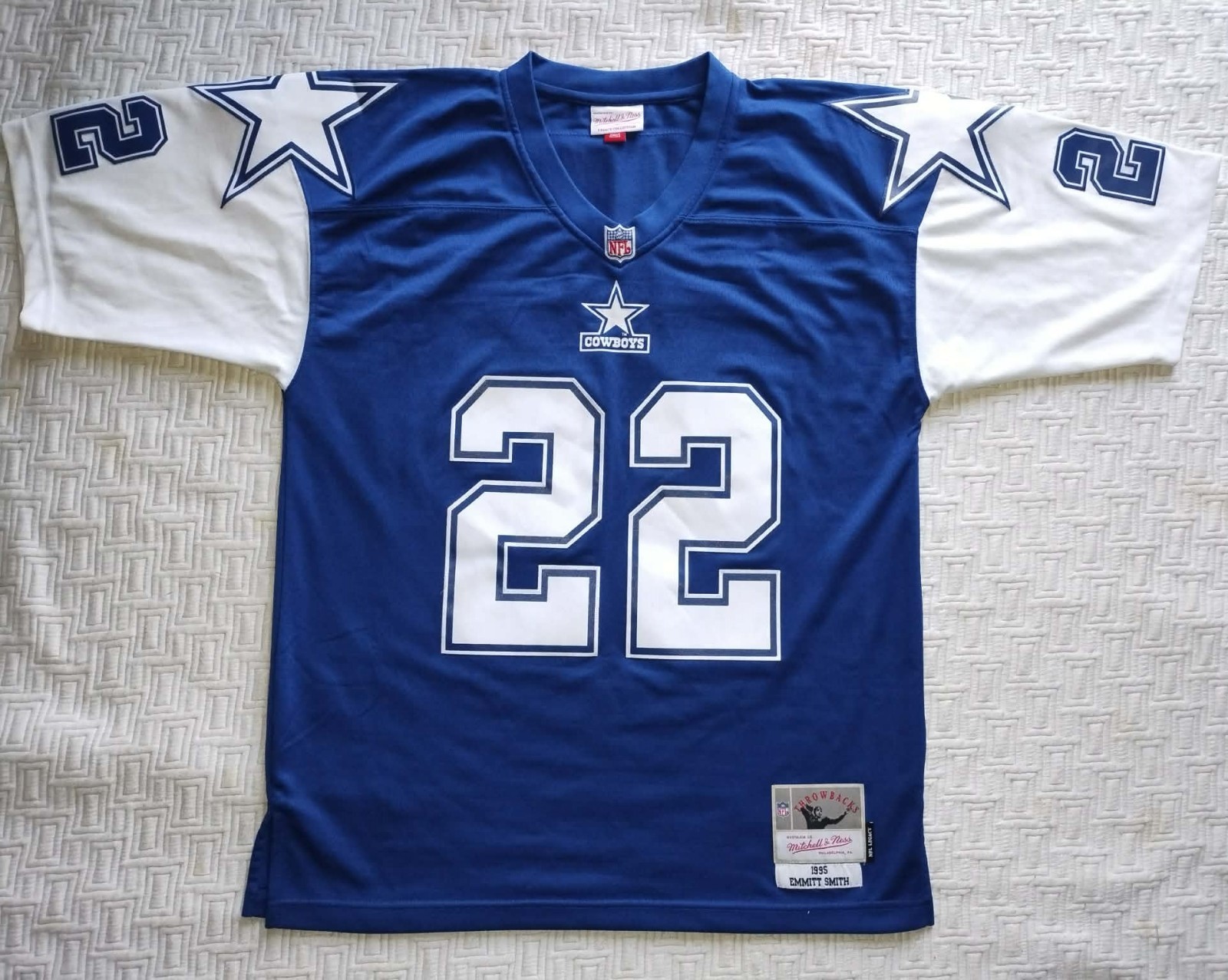 EMMITT SMITH DALLAS COWBOYS MITCHELL & NESS 1995 authentic jersey sz L (44)