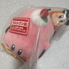 Kirby Cafe Plush Toy Pink Yellow Last One Prize Bandai 30cm