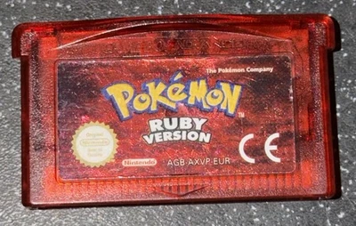 Pokémon Ruby Version Game Boy Advance Cartridge Nintendo - Image 1 of 2