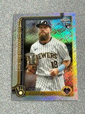 2025 Topps Chrome Update Drew Avans Logo Refractor Rockies Brewers #USC47