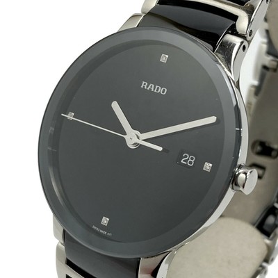 RADO CENTRIX 4P Diamond R30934712 Black Quartz Herrenuhr mit Box und Handbuch
