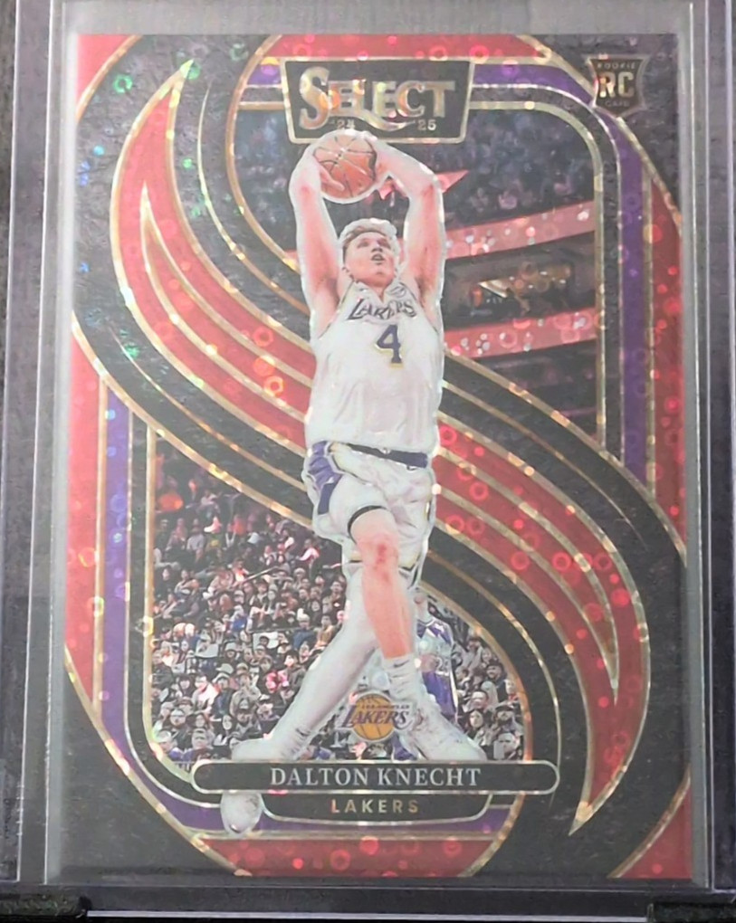 2024-25 Select Dalton Knecht RC Rookie Premier Red Disco Prizm /49 H2 Hobby NBA