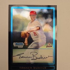 Bowman 2009 Draft Picks Tanner Bushue Autographed 1st Chrome Astros BDPP1 Card