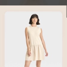 Universal Thread Sleeveless Shift Dress Cream