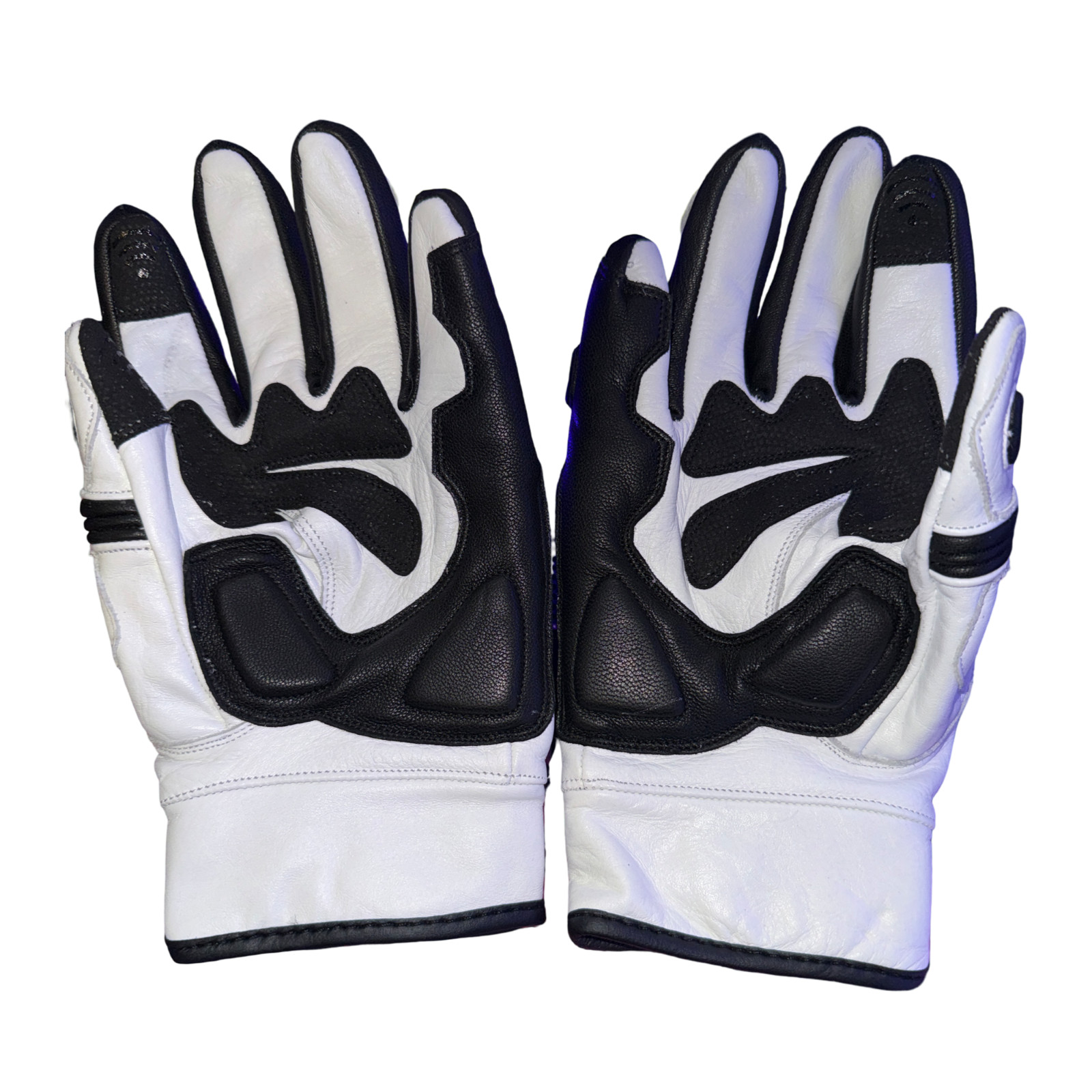 Riding Gloves Motorcycle Leather Protective Knuckles Touchscreen Biker ZAMGEAR