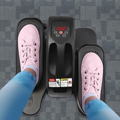 Under Desk Elliptical Machine Electric Seated Leg Pedal Exerciser Gym & Training