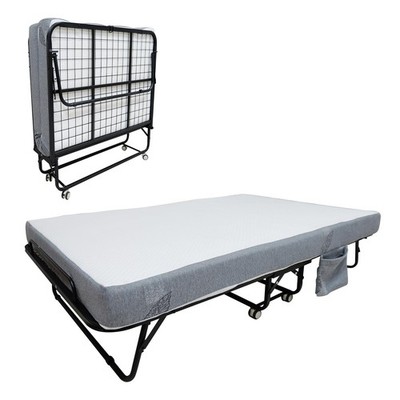 75''x31'' Folding Bed Portable Rollaway Bed Guest Bed with 4'' Memory Foam Mattress