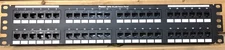 Panduit DP48688TGY DP6 PLUS Punchdown Flat Patch Panel with Connectors 48 Ports