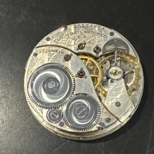  ELGIN 17 JEWEL POCKET WATCH MOVEMENT !KEEPING TIME!