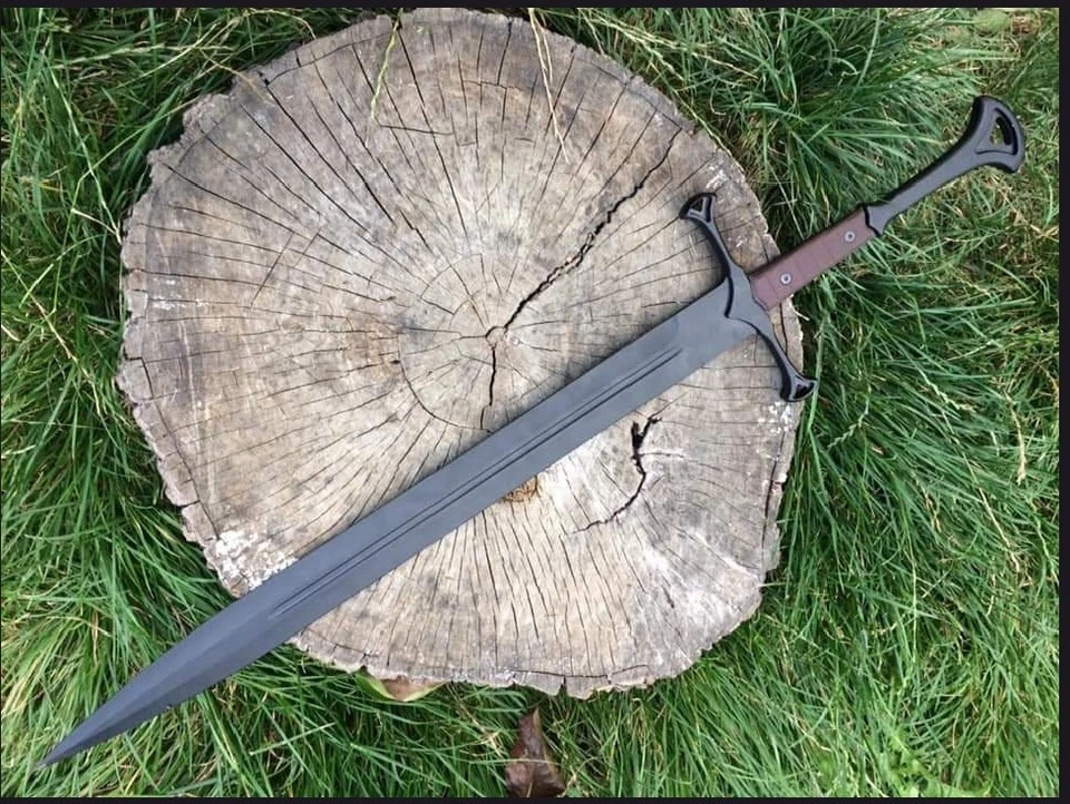 Hand Forged High Carbon Steel Viking Sword Sharp Battle Ready Medieval Sword - Image 4 of 4