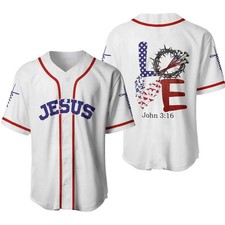 Jesus Cross Baseball Shirt Full Size S-5XL