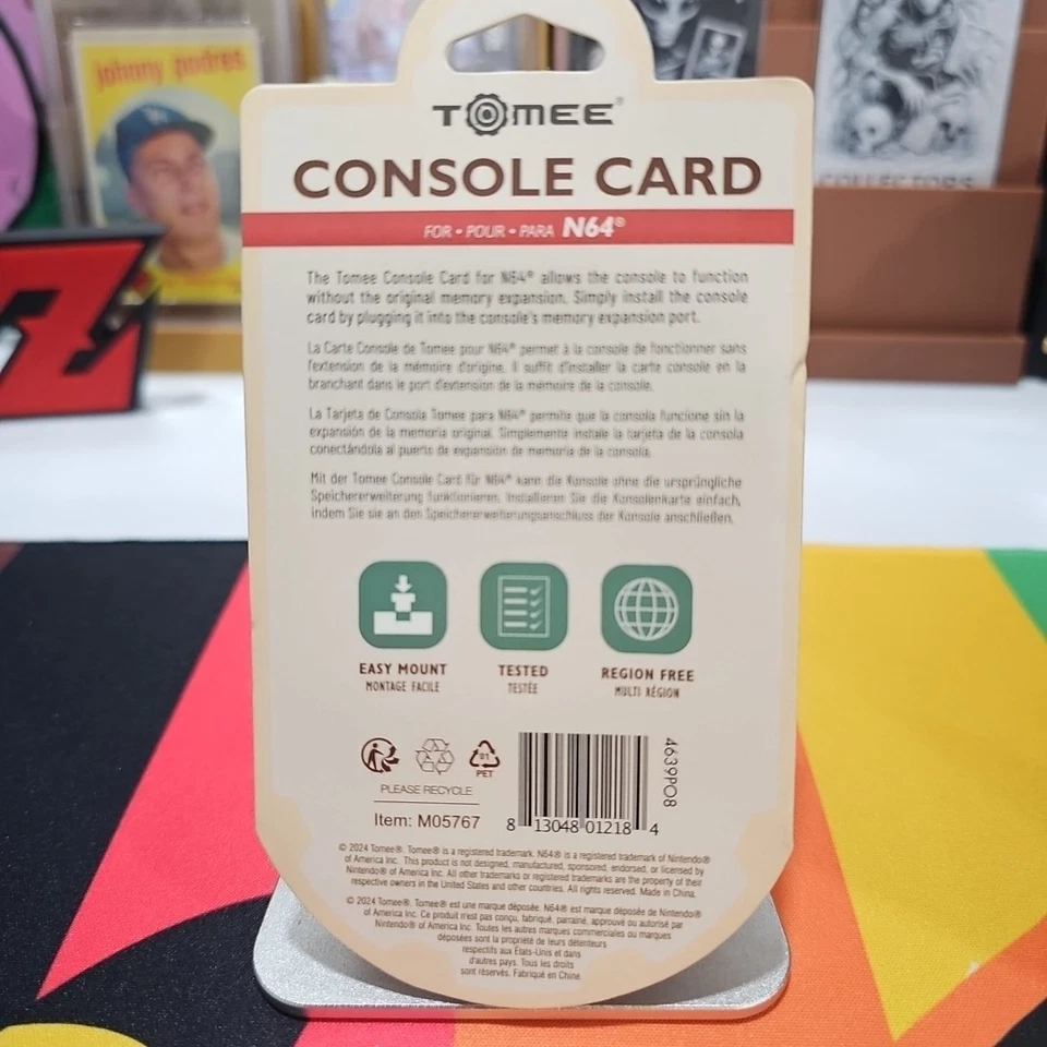 Brand New Tomee Console Card For Nintedo N64 Part# M05767 - Image 2 of 2
