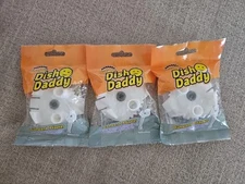 3x Scrub Daddy Dish Daddy Dishwand Adapter- Attaches Smile Face Sponge to Wand