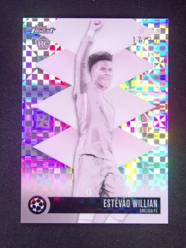 2025-26 Topps Finest UEFA Estevao Willian #433 RC Rare Pearl Checker /30