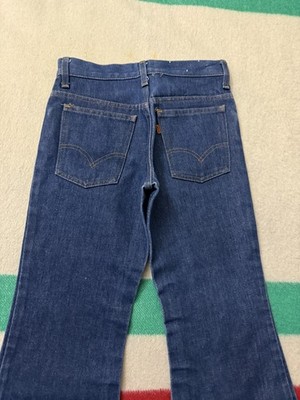 Vintage 70s Levi's 684 - 0917 Bell Bottom Flare Dark Wash Jeans 26