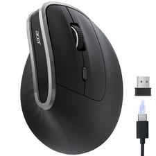 Image of acer Ergonomic Wireless Mouse, Vertical Computer Mouse for Office, Black 
