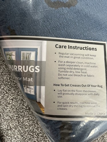 Purrug machine washable non slip Door Mat - Picture 3 of 4