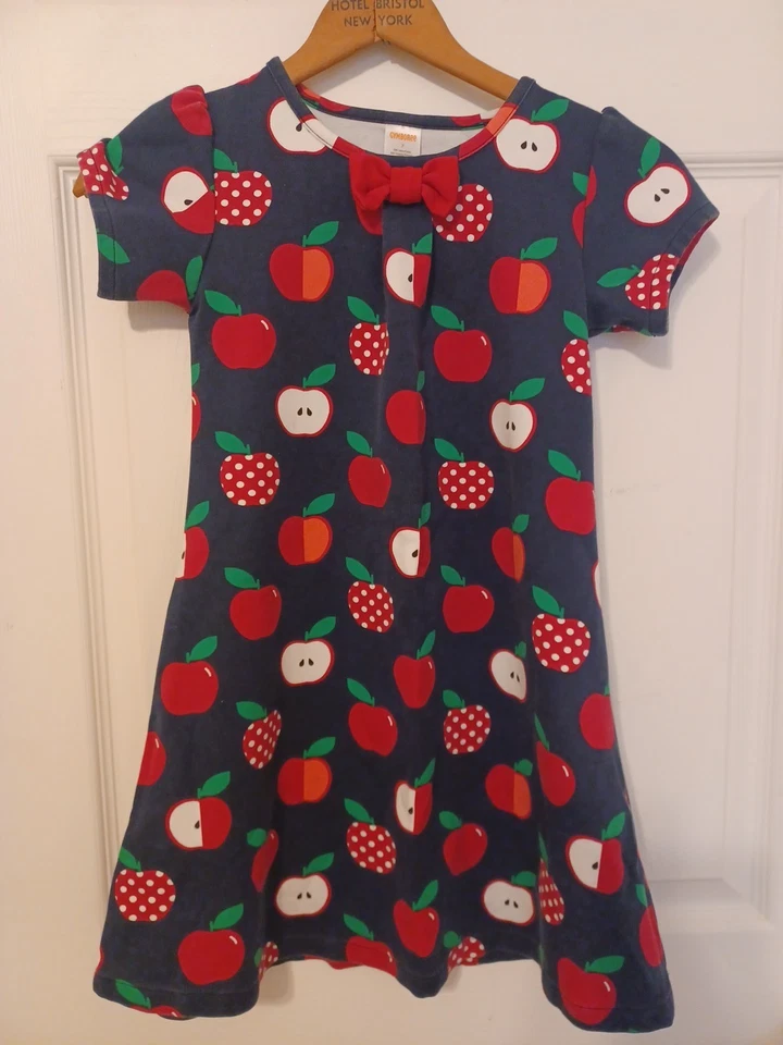 Vestido Gymboree Niñas Apple Ponte Cabeza de Clase Azul Talla 7 Otoño  Foto 2 de 4