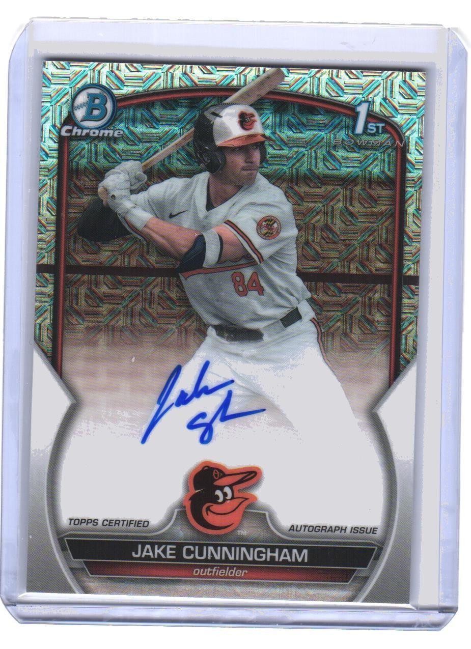 2023 Jake Cunningham Bowman Chrome 1st Mojo Refractor Auto /150 (H1280)