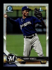 2018 Bowman Chrome Draft Refractor - Korry Howell #BDC-61 Milwaukee Brewers