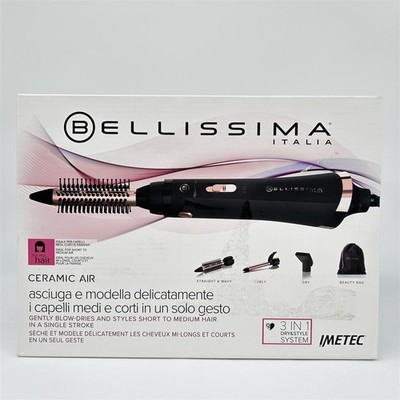 BELLISSIMA Imetec 3 in 1 Ceramic Air Heißluftbürste, Modellierbürste und Haartro