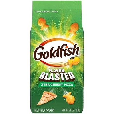 Pepperidge Farm GOLDFISH FLAVOR Blasted Xtra Cheesy Pizza Baked Crackers 6.6oz