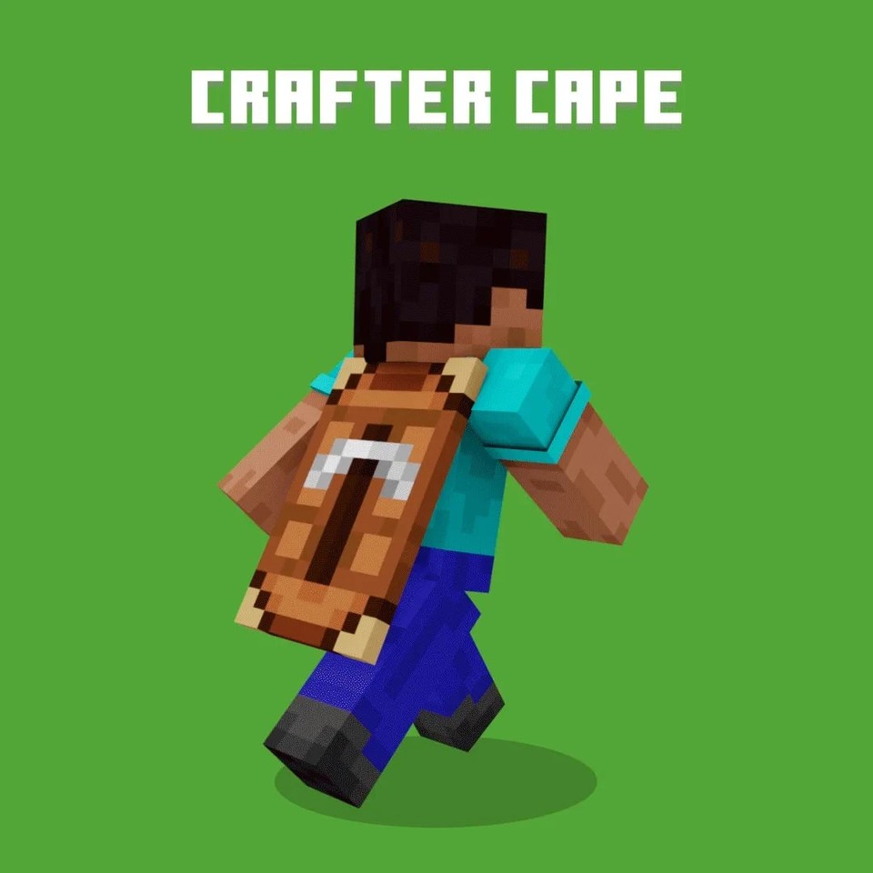 Minecraft Crafter Cape TwitchCon Europe 26 Code (Java & Bedrock) | eBay