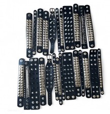 25 pcs Gothic PU leather Studded Spike Punk bracelet THE KING BRACELET PACK