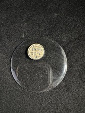 Vintage W.B.  Co Round Glass Pocket Watch Crystal 20 9/16, 23 3/4, 4