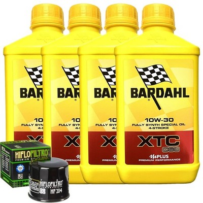 Set Service Bardahl Öl XTC 10W30+ Filter für Honda CB500 X Xa 2013>2018