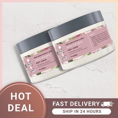 Love Beauty and Planet Muru Muru Butter Rose Peace And Glow Körperpeeling 250ml x 2