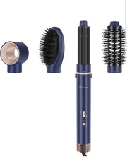 IG INGLAM 4-IN-1 MEGAAIR STYLER PROFESSIONAL IONIC HAIR DRYER KIT - BLUE