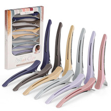 12PCS Hair Clips for Styling - No Crease Women - Non 1.Ashen