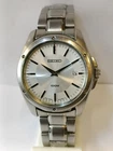 VINTAGE SEIKO QUARTZ WHITE DIAL 7N42-0FH0 JAPAN MEN'S WORKING CONDITION
