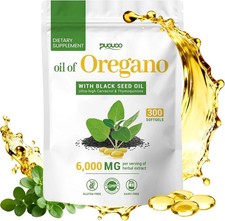Resilia Oil Of Oregano With Black Seed Oil 6,000MG..