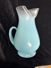 WEST VIRGINIA GLASS ---- FROSTED TURQUOISE PITCHER WITH ORIGINAL BOX (#881-80) — photo 2