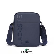 Lacoste Black Men's Bag: Trendy Cross Style New Stand-Up Design, Ideal Gift