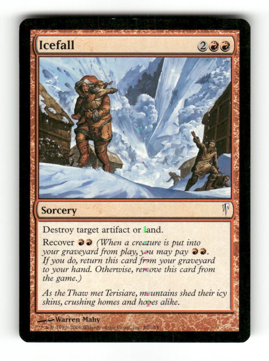 Icefall 85 Common Coldsnap Magic: The Gathering Lightly Played