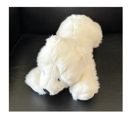 Small White Plush Dog Stuffed Animal Toy Cute Soft Cuddly Puppy Pre-Owned - Picture 2 of 4