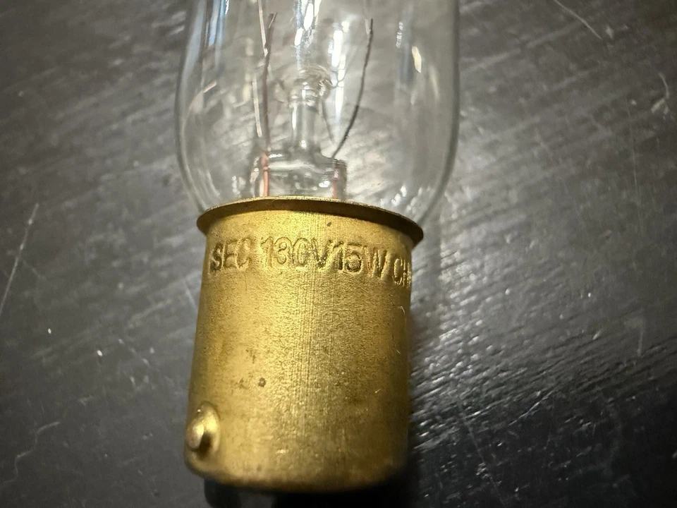 Satco S3906 130V DC Bayonet Base 15-Watt T7 Light Bulb, Clear 15W Indicator - Image 3 of 4